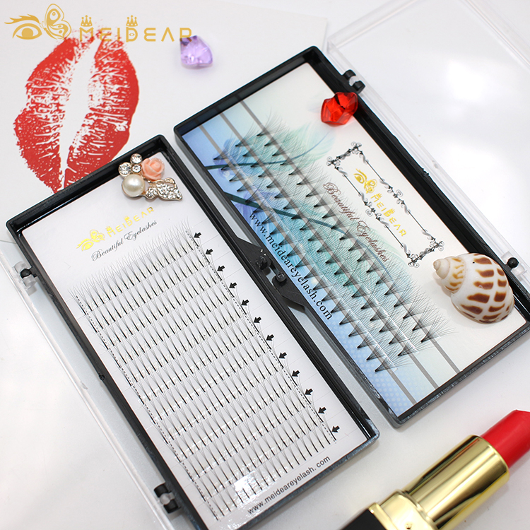 Distributor supply own brand premade fans volume eyelash extension thickness 0.05 0.10 0.15mm
